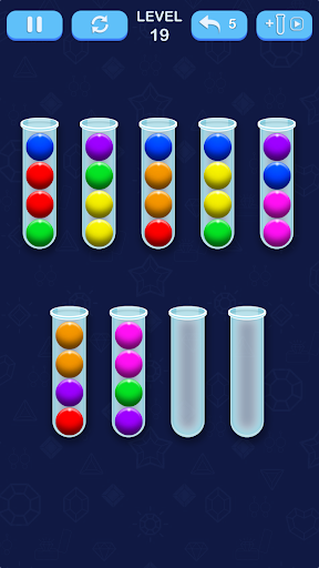 Android application Ball Sort Puzzle screenshort