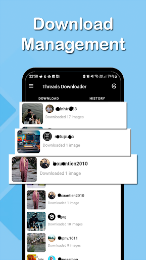 Video downloader for Thread Screen 3