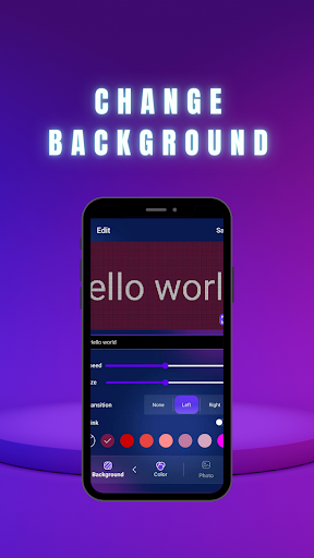 Android application LED Text Scroll Banner screenshort