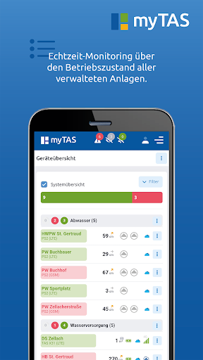 Android application myTAS screenshort