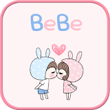 BeBe Couple2 GO sms theme icon