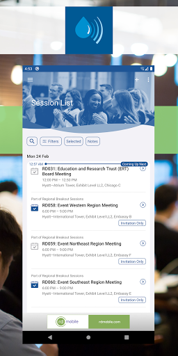 Android application NACWA Events screenshort