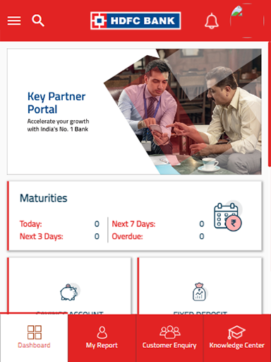 HDFC Deposit Key Partners Screen 3