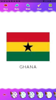 coloring flag African country - Screenshot 2