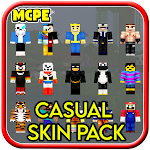 Cover Image of ダウンロード Casual Skin Pack Mod for Minecraft PE 1.7 APK