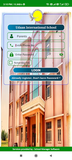 Android application UDAAN INTERNATIONAL SCHOOL, BE screenshort
