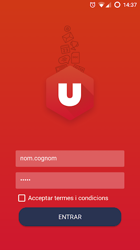 Android application TUI UVic-UCC. Carnet universit screenshort
