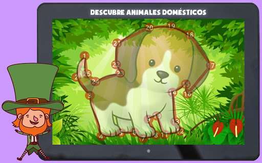 Conectar Los Puntos Por Números Para Dibujar Al Animal. Juego De