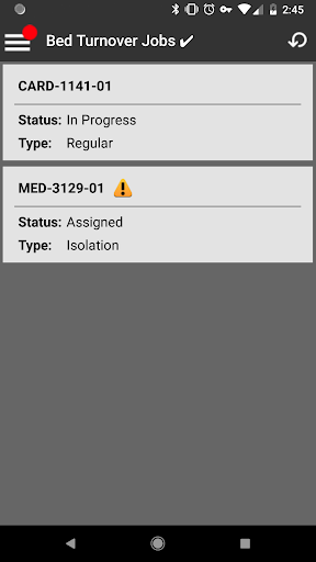 Android application Allscripts® Patient Flow screenshort