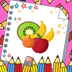 Offline Fruits Coloring Book icon