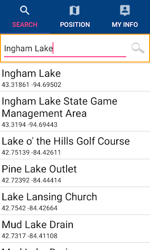 Ingham Lake - IOWA GPS Map Screen 2