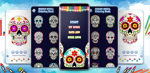 Download Sugar Skull Coloring Book Apps On Google Play