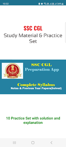Android application SSC CGL Preparation App 2023 screenshort