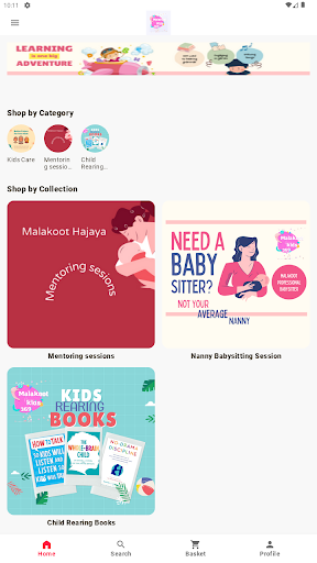 Android application malakootkidscare screenshort