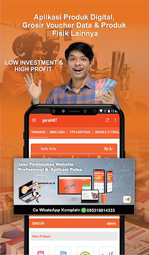 Android application gerai MIT : Pulsa & Voucher screenshort