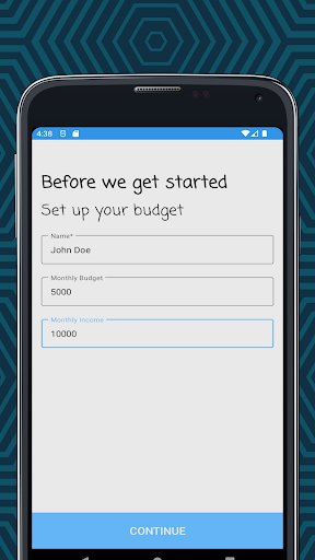 Android application Expense Manager screenshort