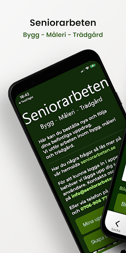 Android application Seniorarbeten screenshort