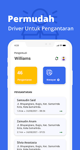 Android application Go Wal - Driver App screenshort