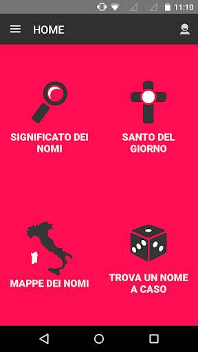 Android application Significato dei Nomi - Nomix screenshort