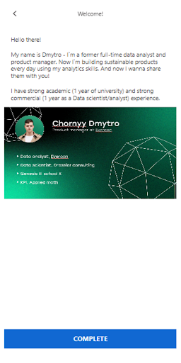 Dimalytics Screen 3