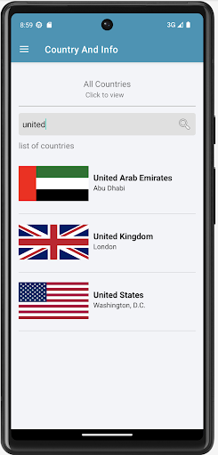 Country Capital Currency Info Screen 2