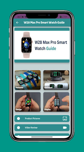 Android application W28 Max Pro Smart Watch Guide screenshort
