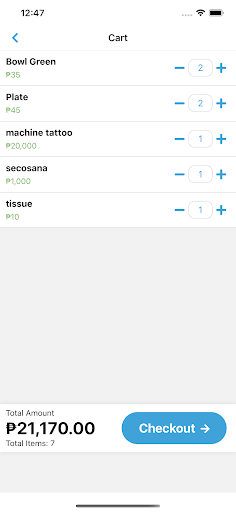Android application MoneyCache POS V2 screenshort