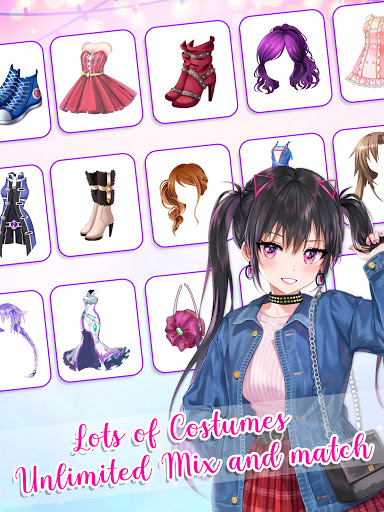 Anime Dress Up Queen Game for girls screenshots 14