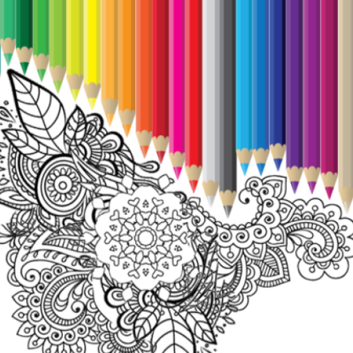 Flowers Mandala Coloring Book logo