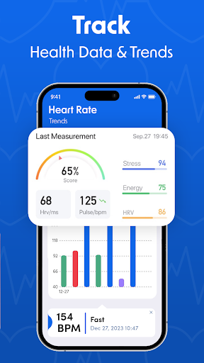 Android application Heart Health Monitor: PulseApp screenshort