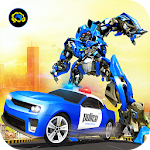 Cover Image of ダウンロード 米国警察ロボット車変身 1.0.5 APK