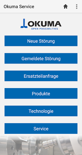 Android application Okuma Service screenshort