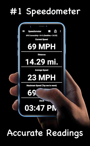 GPS Speedometer, Odometer, Speed meter, Pedometer  screenshots 1