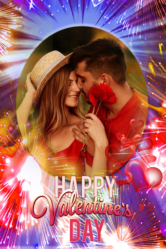 Android application Valentine day photo frame 2024 screenshort