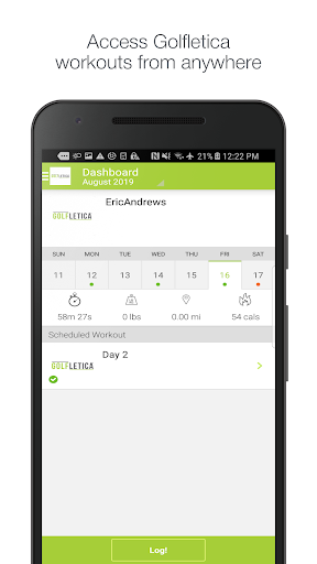 Android application Golfletica screenshort