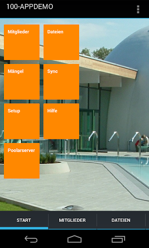 Android application poolarPROJECT screenshort
