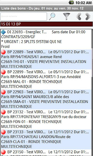 Android application Mission Mobile Android screenshort