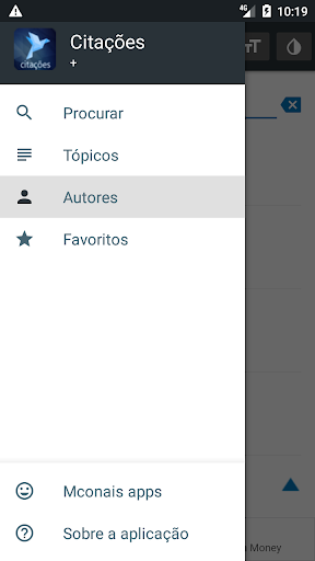 Android application Citações e pensamentos famosos screenshort