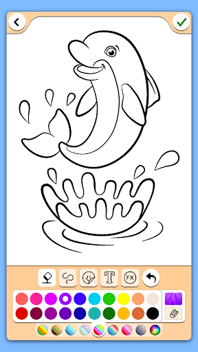 Dolphins coloring pages  screenshots 17