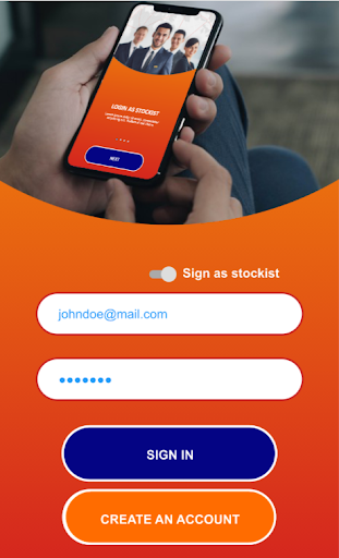 Android application HCIBiz screenshort