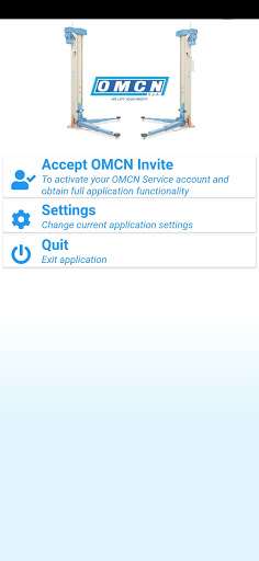 Android application OMCN Service screenshort
