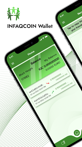 Android application INFAQCOIN Wallet screenshort