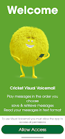 screenshot of Cricket Visual Voicemail