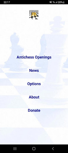 Android application Antichess Openings Explorer screenshort
