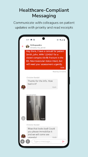 Android application Hypercare-Medical Coordination screenshort