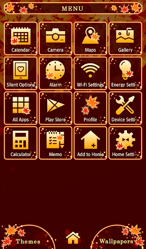 Stunning Autumn Leaves Theme Screen 2