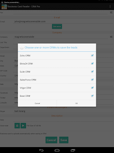 Business Card Reader - CRM Pro Tangkapan layar