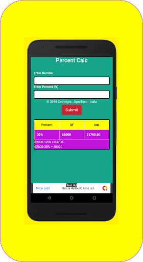 quickPercent - Percentage of any number  Exam