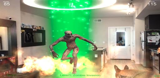 Android application AR Zombie Invasion screenshort