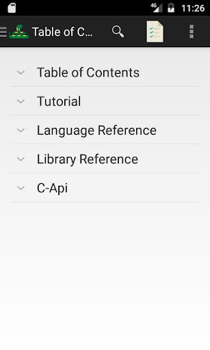 Android application Python Reference Guide (3.6) screenshort
